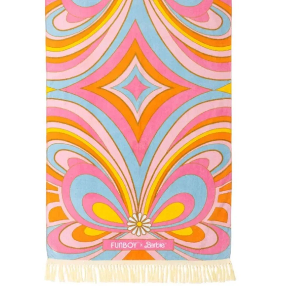 FUNBOY & Malibu Barbie Luxury Dream Oversized Beach Towel: NEW-LIMITED EDITION - Picture 3 of 7